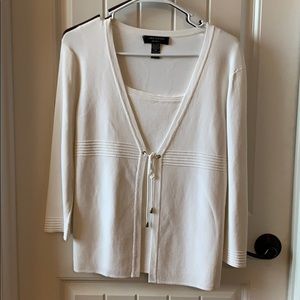 White summer sweater
